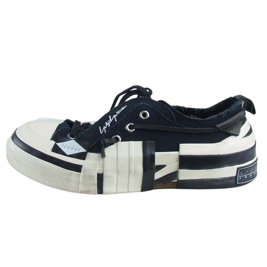 Yohji Yamamoto ヨウジヤマモト × XVESSEL ヴェセル HR-E01-860 レイヤード ロウ トップ スニーカー ブラック系 26MM【中古】