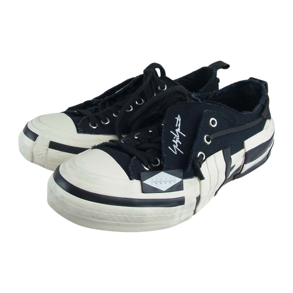 Yohji Yamamoto ヨウジヤマモト × XVESSEL ヴェセル HR-E01-860 レイヤード ロウ トップ スニーカー ブラック系 26MM【中古】