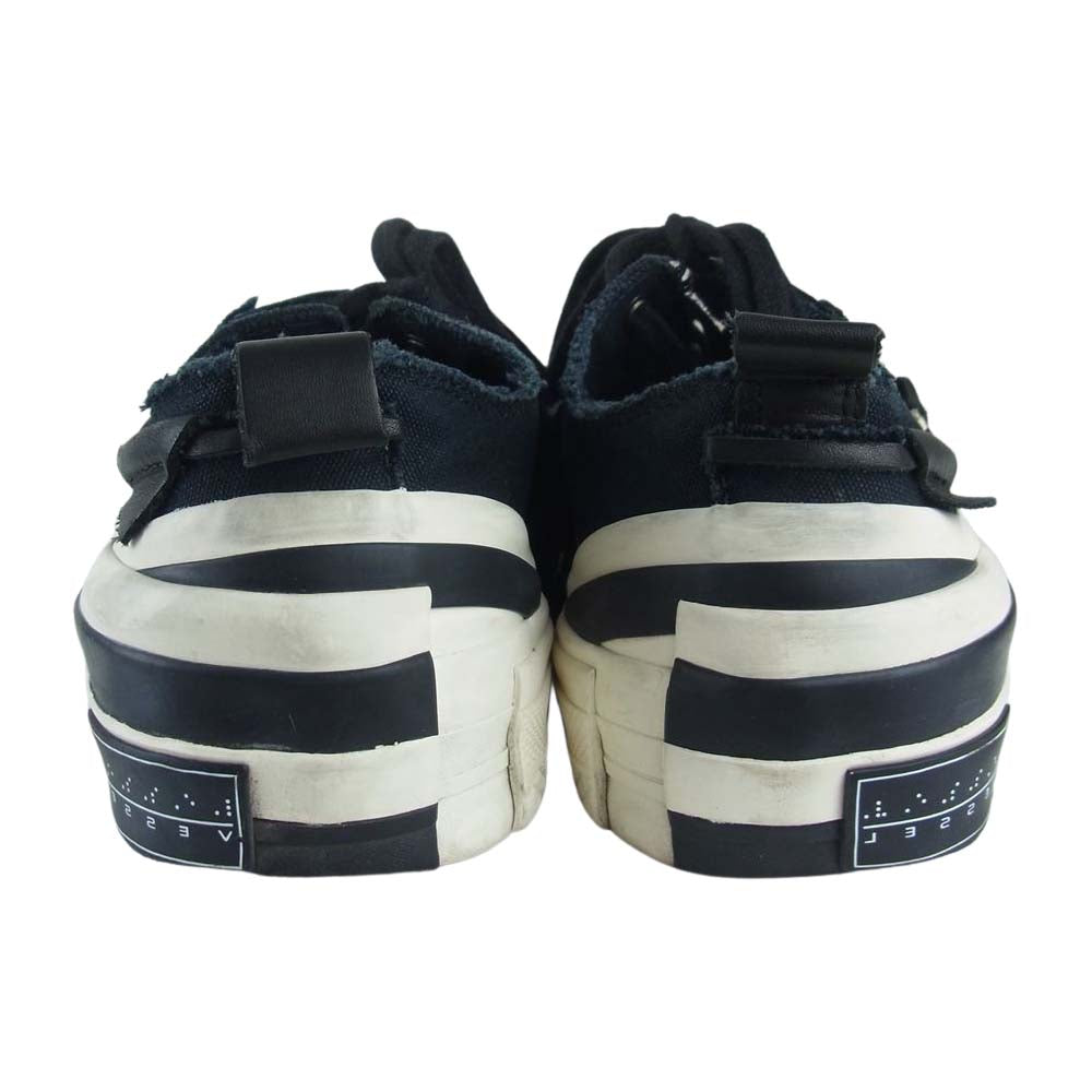 Yohji Yamamoto ヨウジヤマモト × XVESSEL ヴェセル HR-E01-860 レイヤード ロウ トップ スニーカー ブラック系 26MM【中古】