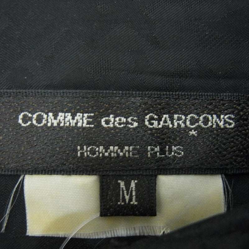 COMME des GARCONS HOMME PLUS コムデギャルソンオムプリュス AD2016 PR-B027 リボン ブラウス シャツ ブラック系 M【中古】