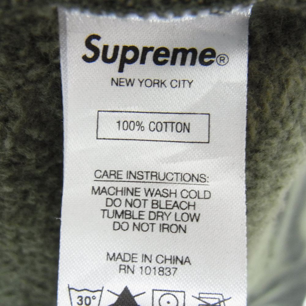 Supreme シュプリーム 20AW × Yohji Yamamoto ヨウジヤマモト Hooded Sweatshirt 総柄 フーデッド パーカー カーキ系 L【中古】