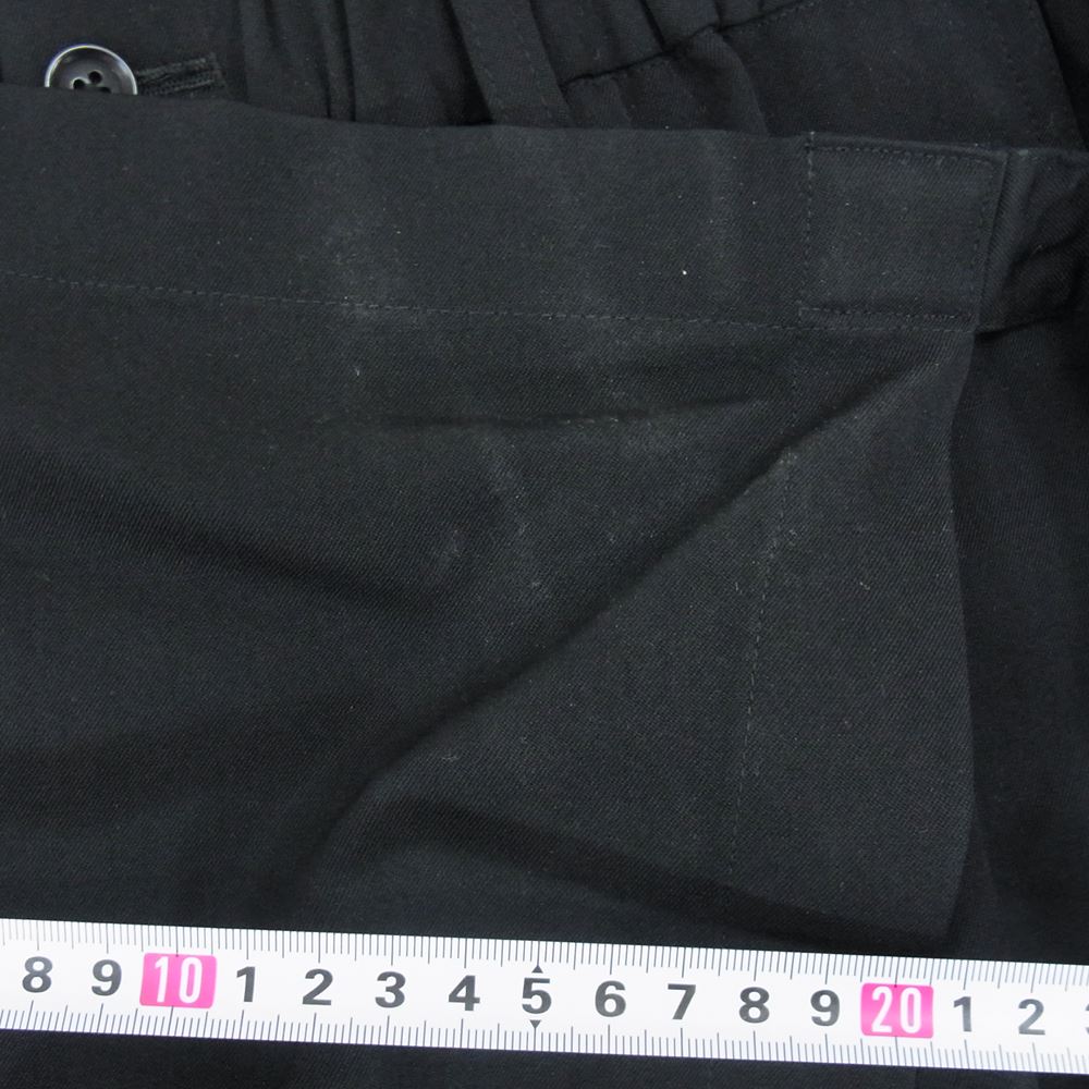 Yohji Yamamoto POUR HOMME ヨウジヤマモトプールオム 17AW HK-P24-100　 Wrinkle Gabardine Wrapped Pants ウールギャバ ラップパンツ ブラック系 2【美品】【中古】