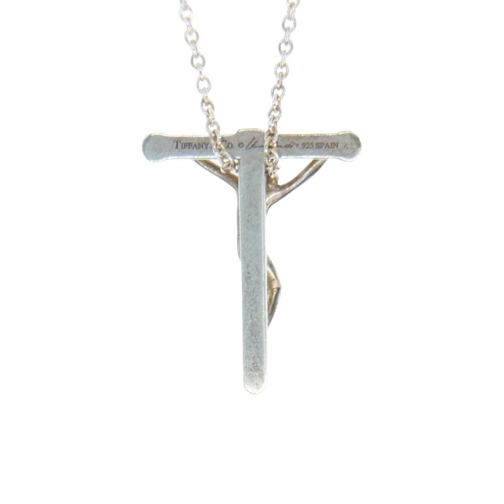 TIFFANY&Co. ティファニー ロザリオ クロス ネックレス シルバー系【中古】