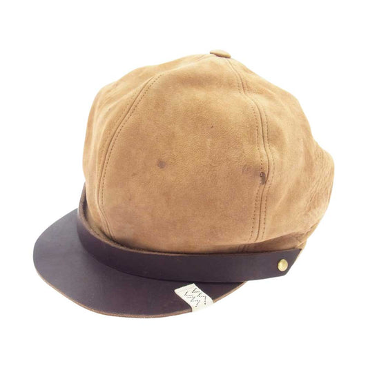 VISVIM ビズビム 22SS BIKER HAT レザー バイカーハット ライトブラウン系【中古】