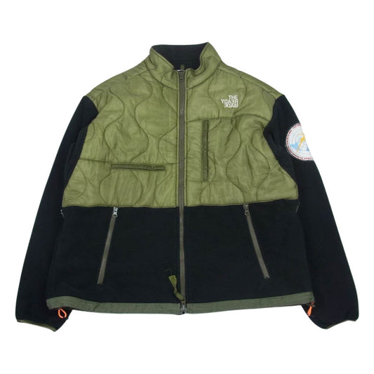 READY MADE レディメイド 20AW  FLEECE JACKET ライナー切替フリースジャケット ジップアップブルゾン カーキ系 1【中古】