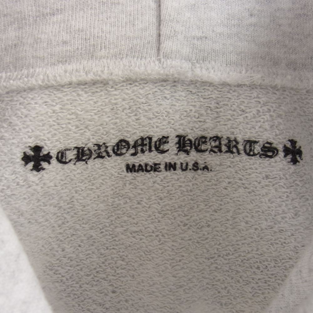 CHROME HEARTS クロムハーツ（原本無） × MATTY BOY マッティボーイ PPO BRAIN HD PLVR M ブレイン プルオーバー パーカー  グレー系 L【中古】