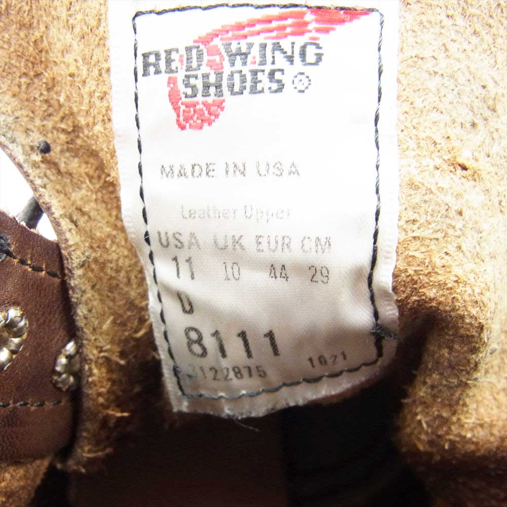 RED WING レッドウィング 8111  IRON RANGER アイアン レンジャー ブーツ ブラウン系 11D【中古】