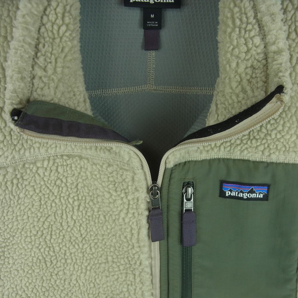 patagonia パタゴニア 18AW 23048 CLASSIC RETRO-X VEST クラシック レトロX フリース ベスト カーキ系 グレイッシュベージュ系 M【中古】
