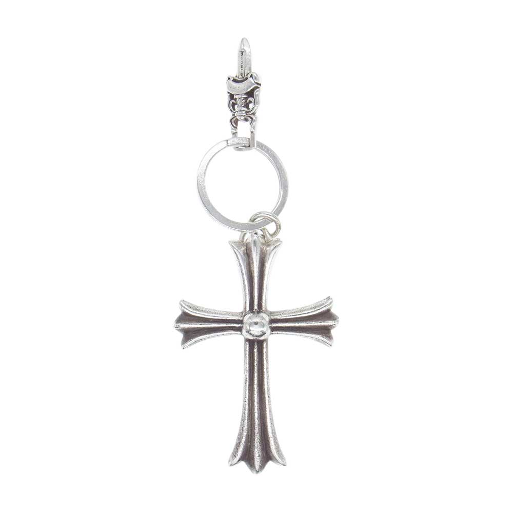 CHROME HEARTS クロムハーツ（原本無） Large Cross Key Ring ラージクロス #5 ダガー キーリング シルバー系【中古】