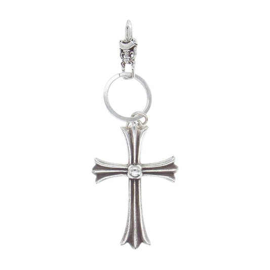 CHROME HEARTS クロムハーツ（原本無） Large Cross Key Ring ラージクロス #5 ダガー キーリング シルバー系【中古】