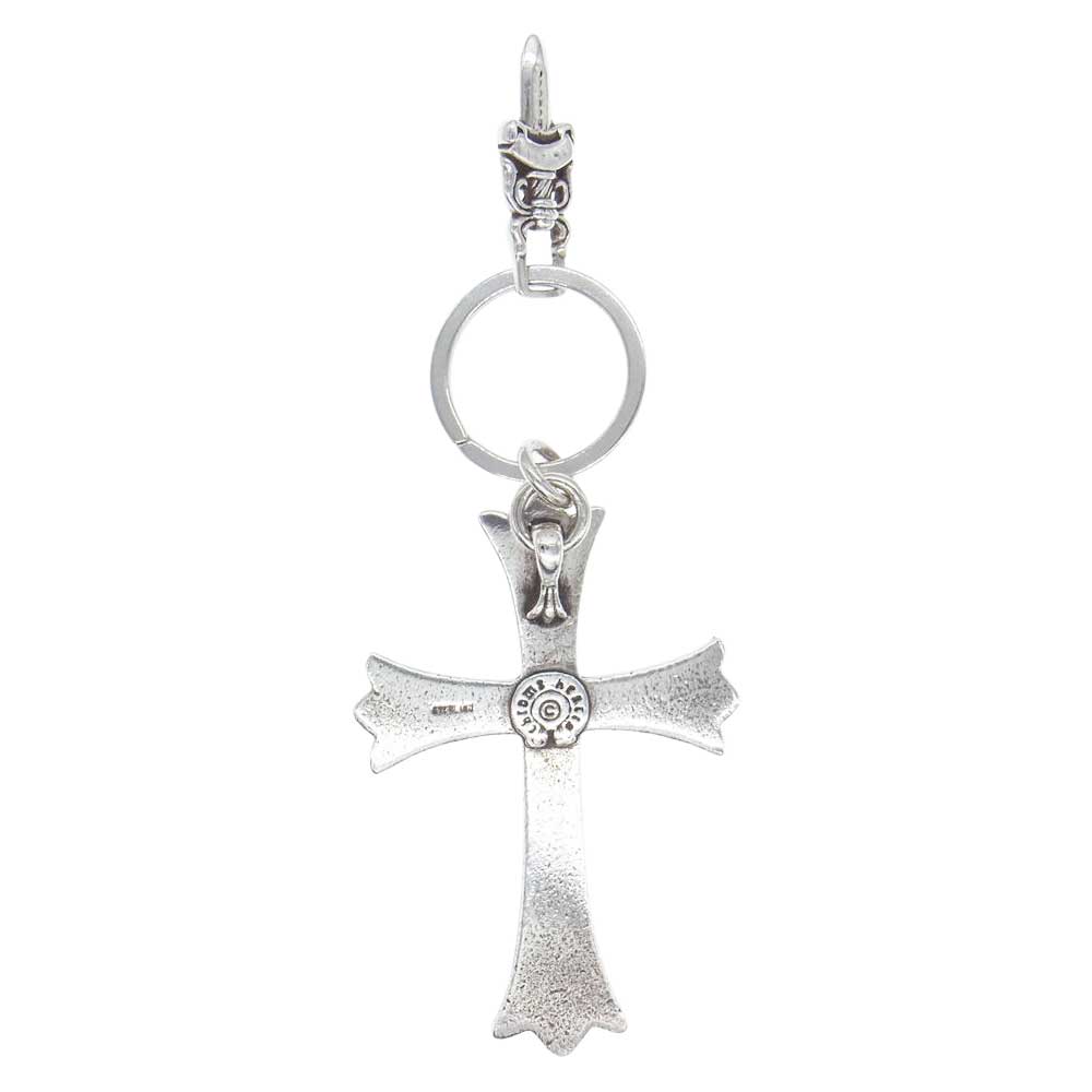 CHROME HEARTS クロムハーツ（原本無） Large Cross Key Ring ラージクロス #5 ダガー キーリング シルバー系【中古】