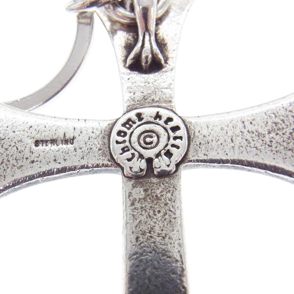CHROME HEARTS クロムハーツ（原本無） Large Cross Key Ring ラージクロス #5 ダガー キーリング シルバー系【中古】