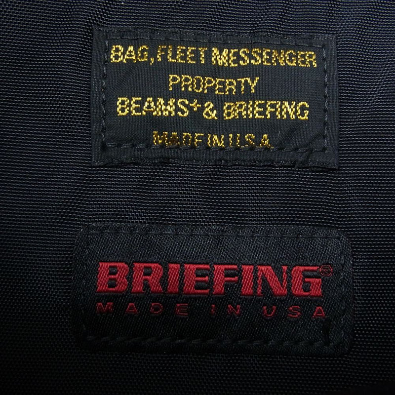 BRIEFING ブリーフィング BEAMS PLUS ビームスプラス 別注 Fleet Messenger Bag フリート メッセンジャー ショルダー バッグ ブラック系【中古】