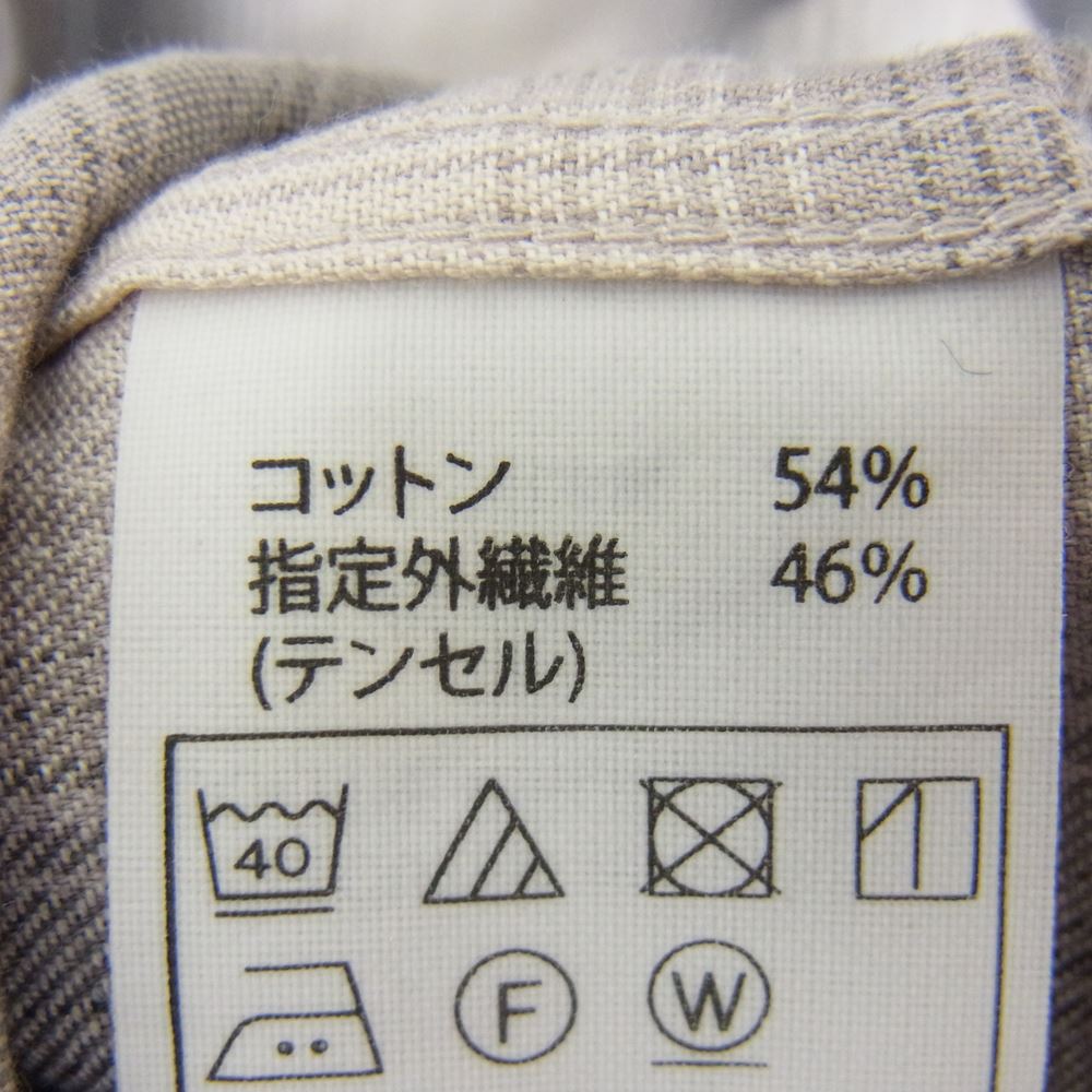 COOTIE クーティー 長袖 オープンカラー チェック シャツ ブラック系 S【中古】