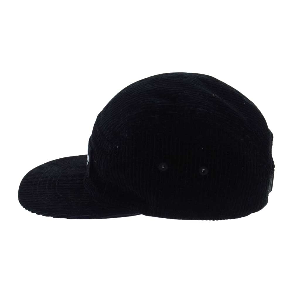 Supreme シュプリーム 19AW Camo Corduroy Camp Cap カモ コーデュロイ ボックスロゴ キャンプ キャップ ブラック系【中古】