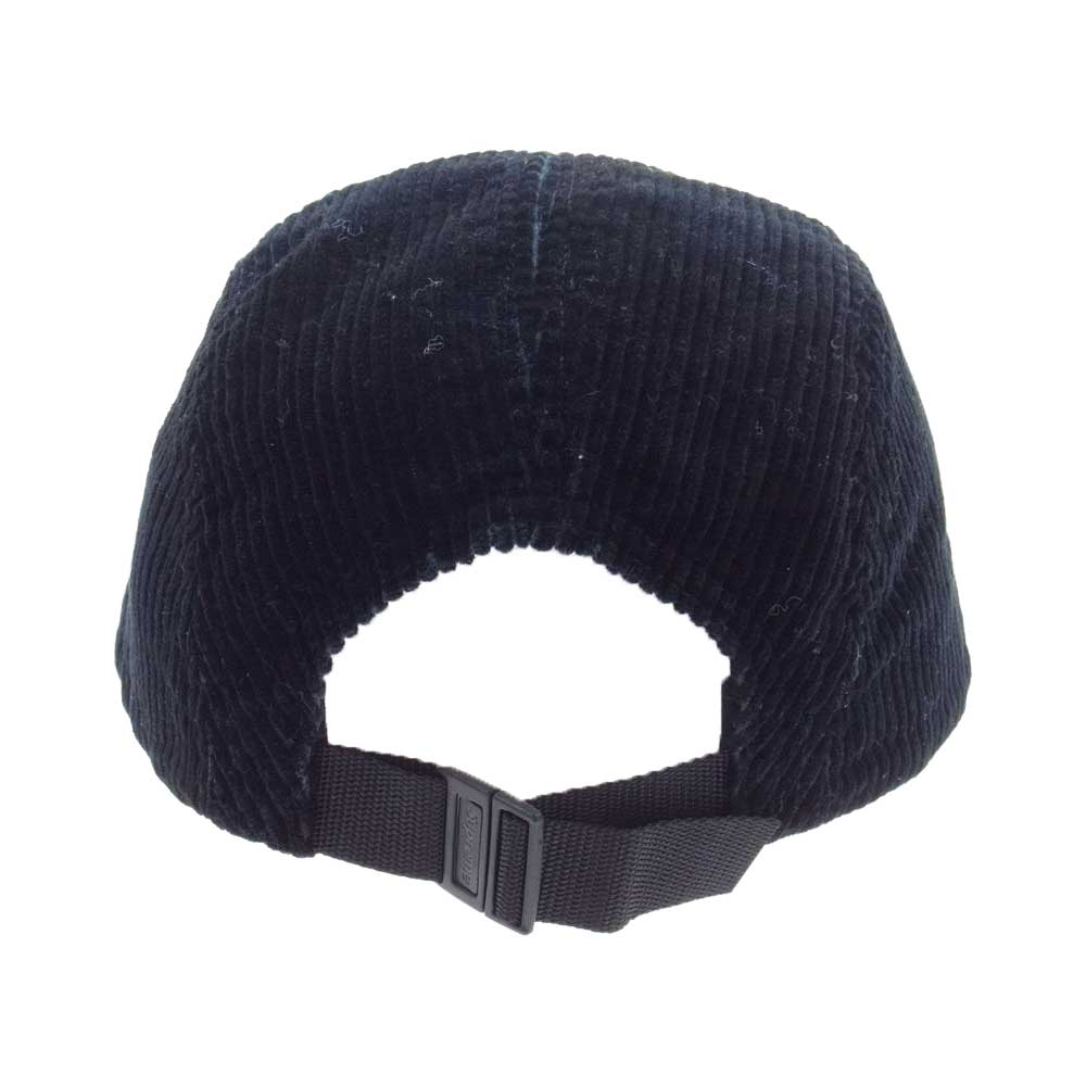 Supreme シュプリーム 19AW Camo Corduroy Camp Cap カモ コーデュロイ ボックスロゴ キャンプ キャップ ブラック系【中古】