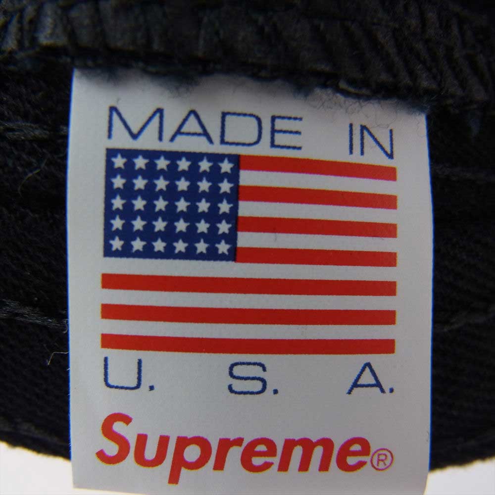 Supreme シュプリーム 19AW Camo Corduroy Camp Cap カモ コーデュロイ ボックスロゴ キャンプ キャップ ブラック系【中古】
