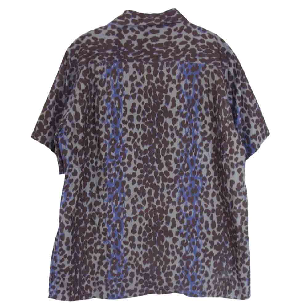 WACKO MARIA ワコマリア HAWAIIAN SHIRT S/S TYPE-5 レオパード ハワイアン シャツ パープル系 S【美品】【中古】