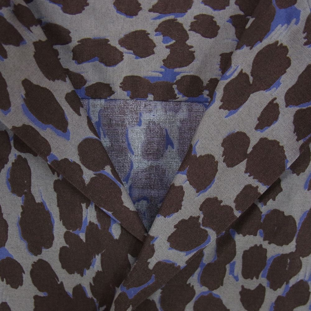 WACKO MARIA ワコマリア HAWAIIAN SHIRT S/S TYPE-5 レオパード ハワイアン シャツ パープル系 S【美品】【中古】