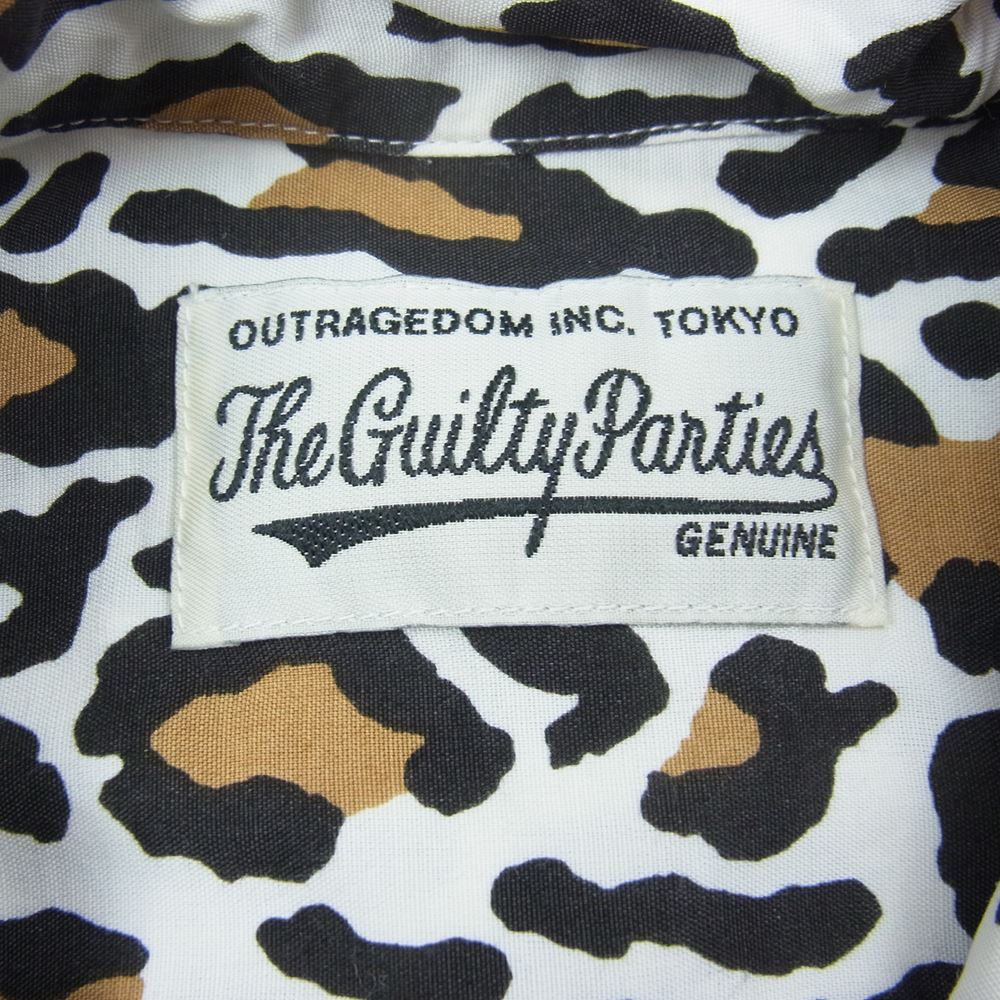 WACKO MARIA ワコマリア 22SS-WMS-HI05 HAWAIIAN SHIRT S/S TYPE-5 レオパード ハワイアン シャツ ホワイト系 S【中古】