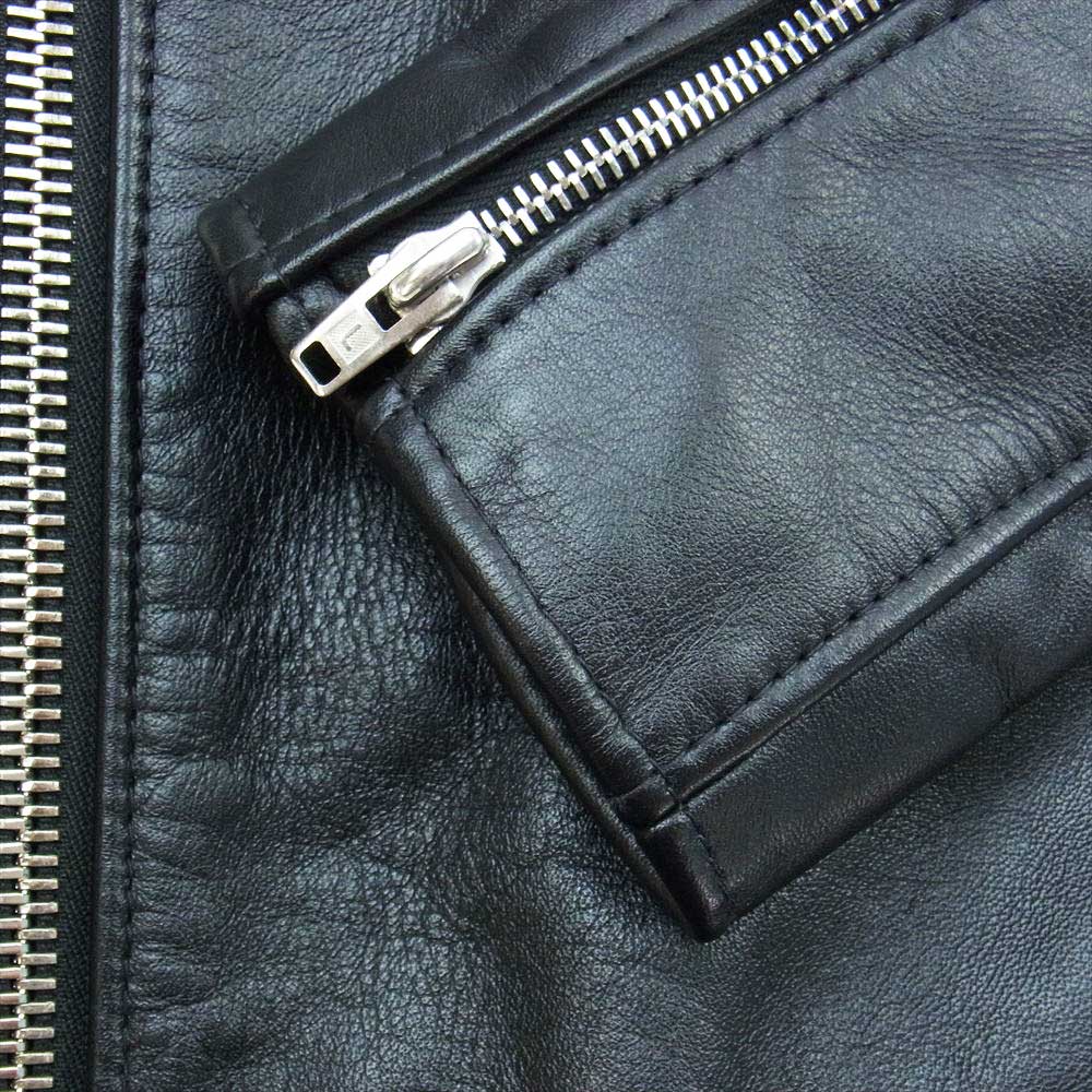 Lewis Leathers ルイスレザー 402T タイトフィット ライトニング レザー ダブル ライダース ジャケット ブラック系 36【美品】【中古】