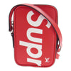 Supreme シュプリーム 17AW  × LOUIS VUITTON ルイヴィトン M53434 ダヌーブPPM エピ ショルダー バッグ レッド系【美品】【中古】