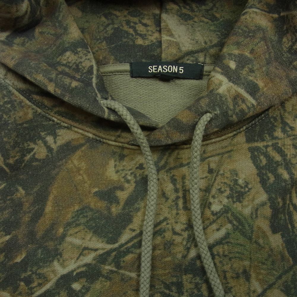 イージー season5 セッション スウェット パーカー コットン アルバニア製 カーキ系 XS【中古】