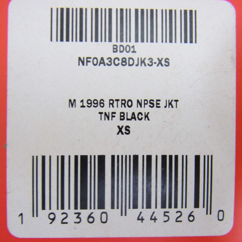 THE NORTH FACE ノースフェイス NF0A3C8DJK3 1996 Retro Nuptse パファー ダウン ジャケット ブラック系 XS【中古】