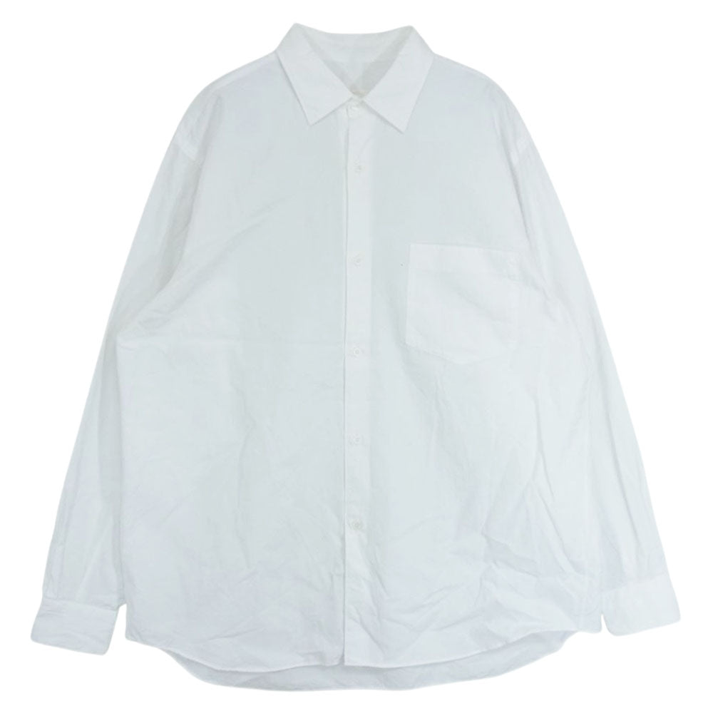 COMOLI コモリ 21SS  T01-02001 コモリシャツ 長袖 ホワイト系 2【中古】