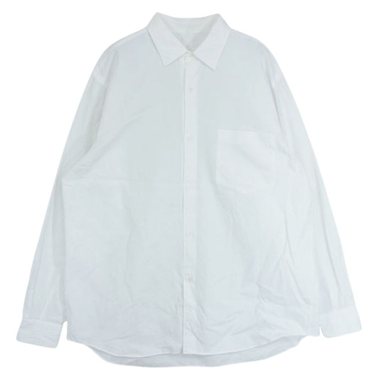 COMOLI コモリ 21SS  T01-02001 コモリシャツ 長袖 ホワイト系 2【中古】