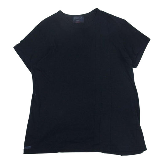 レギュレーション ヨウジヤマモト メン 21SS HG-T53-080 RAFCOT PLAIN STITCH VERTICAL COMBI SHORT SLEEVES 切替 カットソー ブラック系 3【中古】