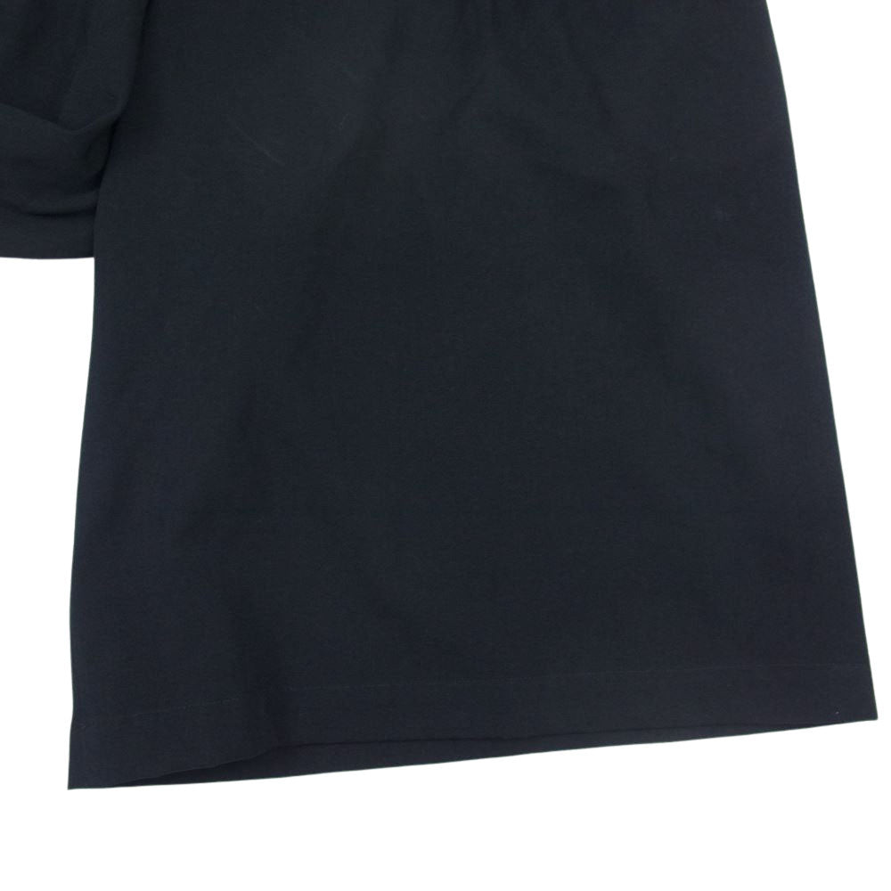 Yohji Yamamoto POUR HOMME ヨウジヤマモトプールオム 21AW HX-P16-100 ウールギャバジン 1タック ワイド ハーフパンツ ブラック系 2【中古】