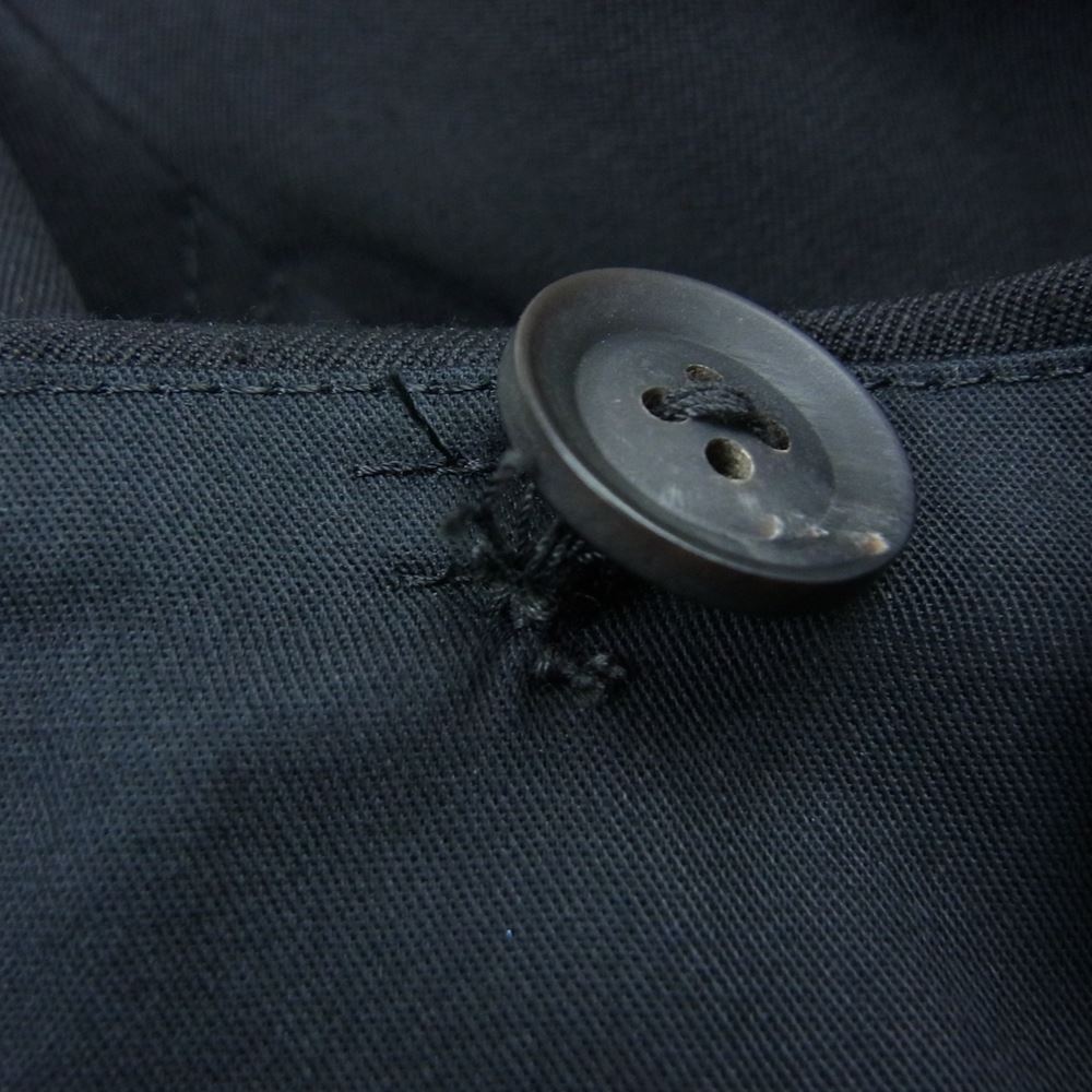 Yohji Yamamoto POUR HOMME ヨウジヤマモトプールオム 21AW HX-P16-100 ウールギャバジン 1タック ワイド ハーフパンツ ブラック系 2【中古】