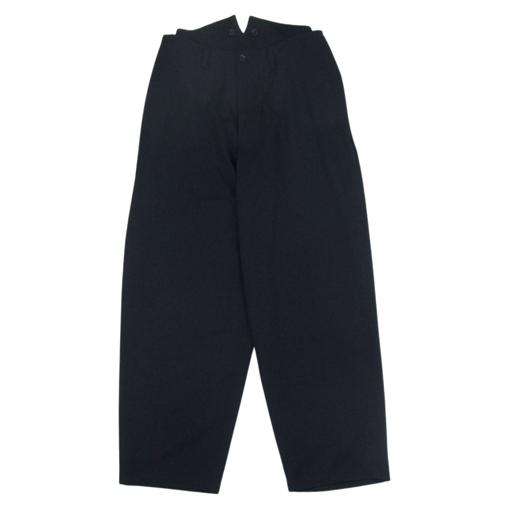 Yohji Yamamoto POUR HOMME ヨウジヤマモトプールオム 22AW HE-P25-100 ウールギャバジン 脇隠しPコールテンSP パンツ ブラック系 2【中古】