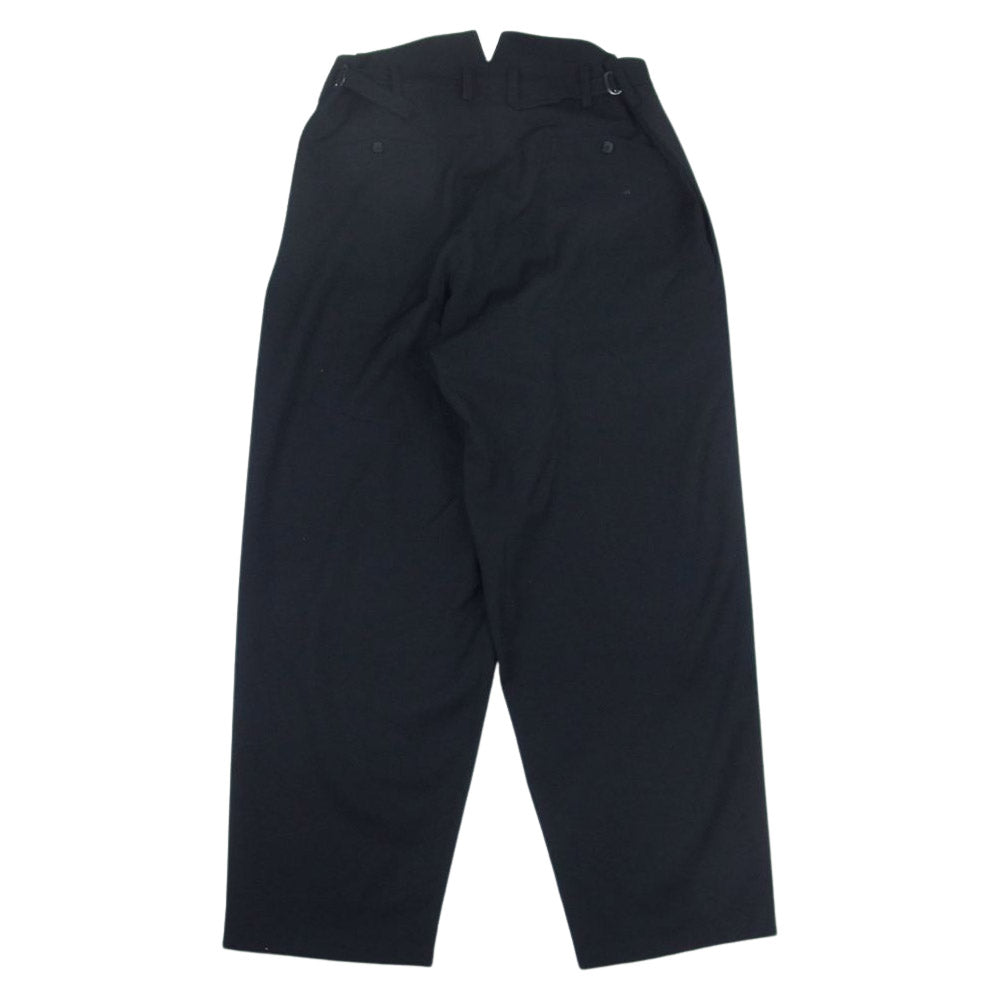 Yohji Yamamoto POUR HOMME ヨウジヤマモトプールオム 22AW HE-P25-100 ウールギャバジン 脇隠しPコールテンSP パンツ ブラック系 2【中古】