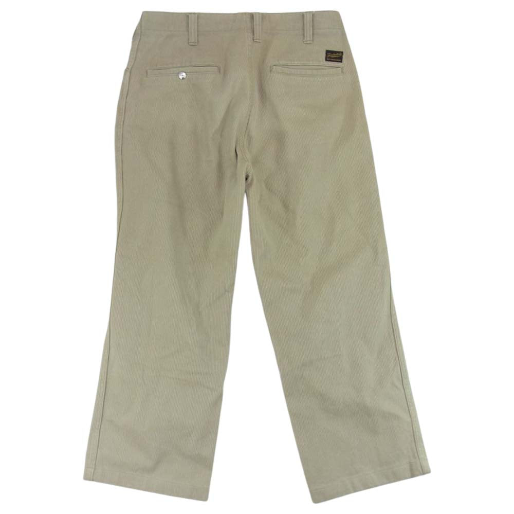 TENDERLOIN テンダーロイン T-BDP PIQUE コットンピケ ワークパンツ ベージュ系 S【中古】