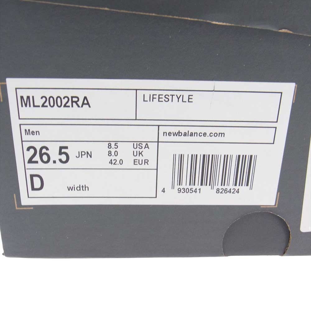 NEW BALANCE ニューバランス ML2002RA ローカット スニーカー グレー グレー系 26.5cm【極上美品】【中古】