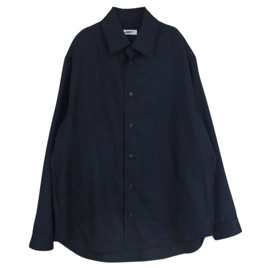 オーベット  23SS 23-01-034 サマー ウール ギャバジン コーチ ジャケット シャツ  ネイビー系 3【中古】