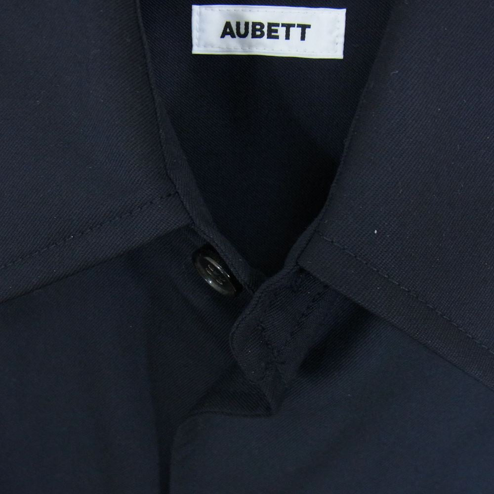 オーベット  23SS 23-01-034 サマー ウール ギャバジン コーチ ジャケット シャツ  ネイビー系 3【中古】