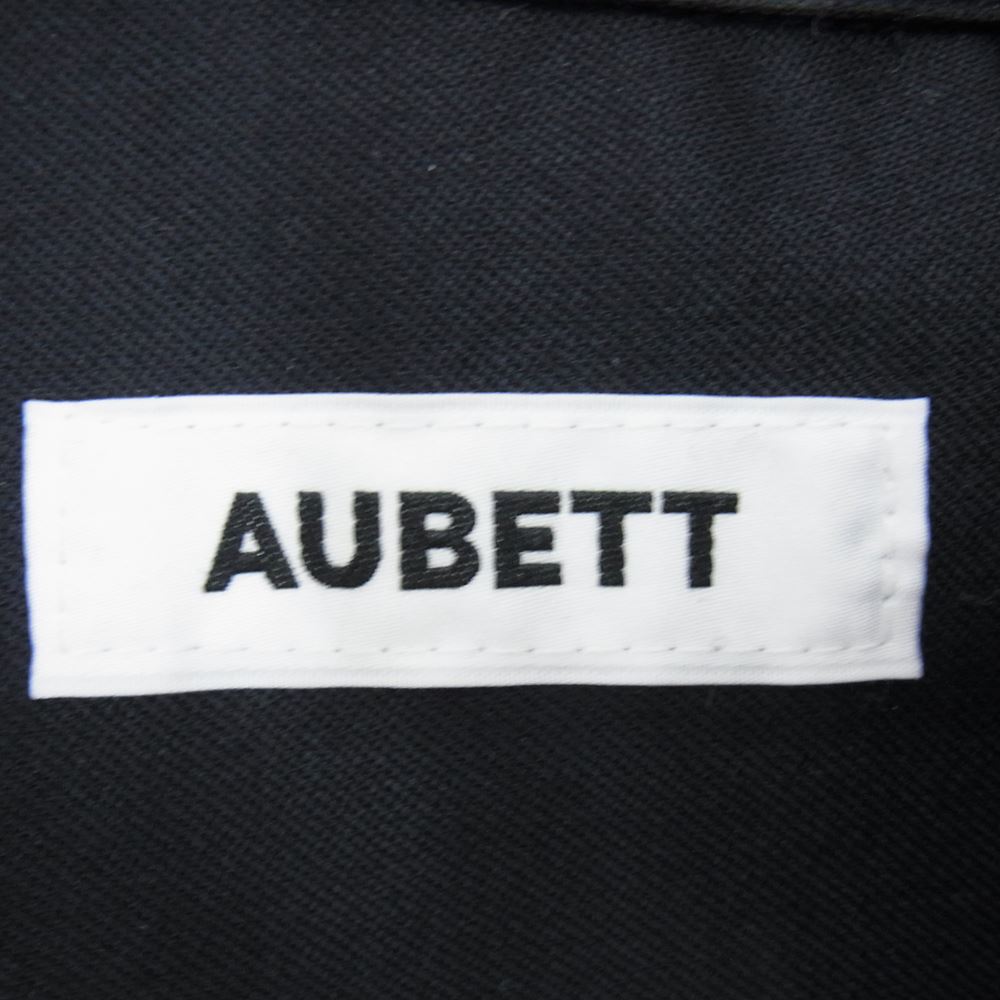 オーベット  23SS 23-01-034 サマー ウール ギャバジン コーチ ジャケット シャツ  ネイビー系 3【中古】