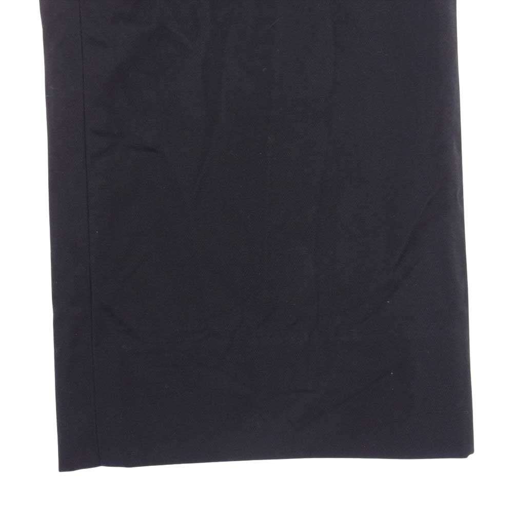 COMOLI コモリ 23SS X01-03014 コットン ギャバ  ワーク パンツ ブラック系 1【中古】