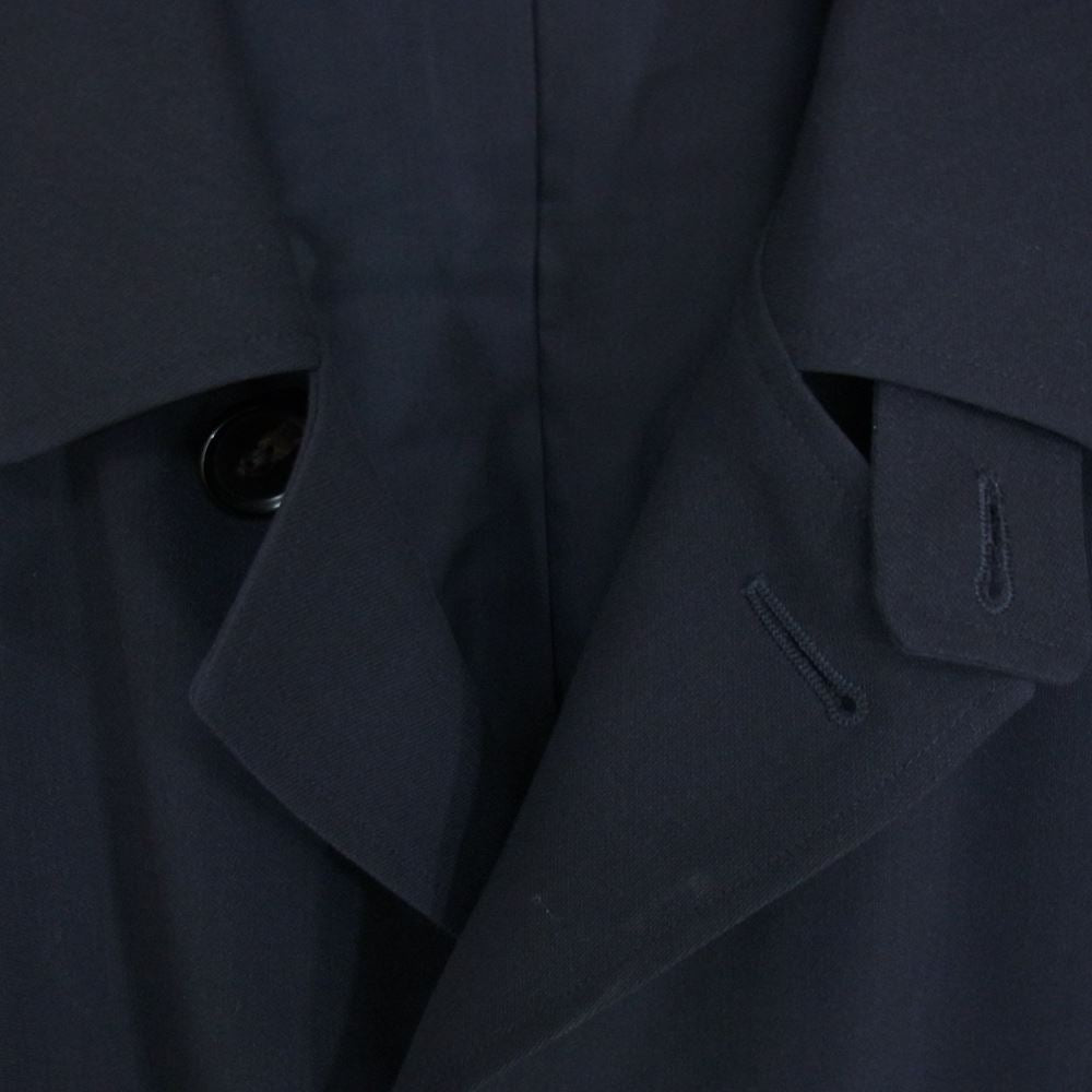 AURALEE オーラリー A21SC01KW HARD TWIST WOOL DOBBY HALF COAT ウール コート ネイビー系 3【中古】