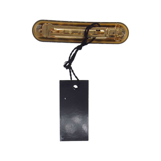 FENDI フェンディ ロゴ バレッタ 髪留め ブラウン系【中古】