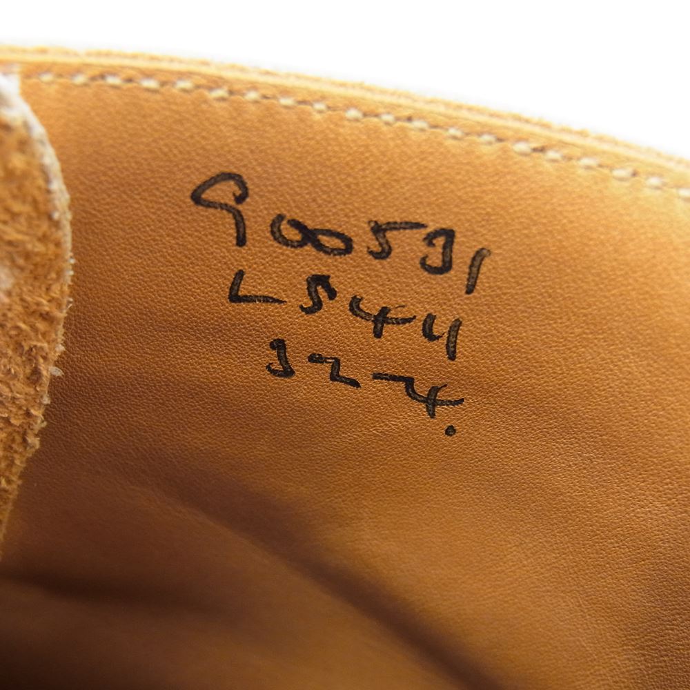 Tricker's トリッカーズ LS411  FSスタンプ カントリーコレクション ウイングチップ ブーツ  ライトブラウン系【中古】