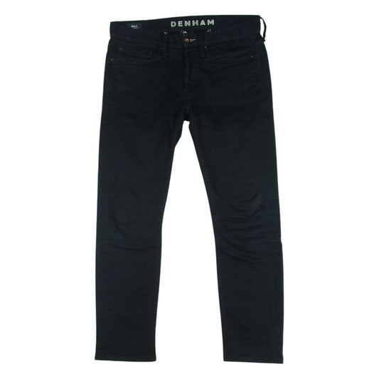 デンハム コットン パンツ ルーマニア製 ブラック系 W30 L32【中古】