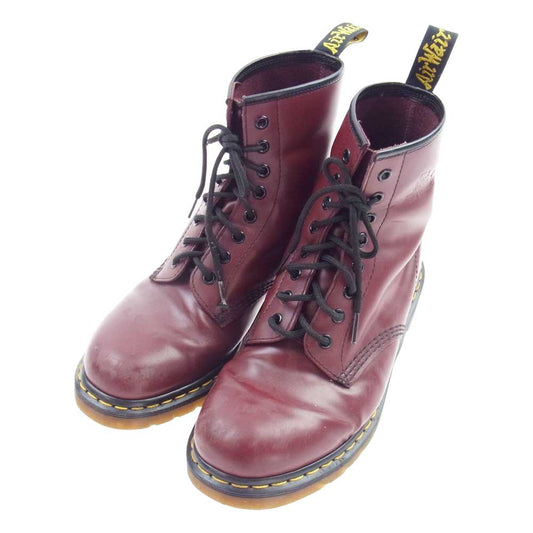Dr.Martens ドクターマーチン 8ホール レースアップ ブーツ ワインレッド系 UK9【中古】
