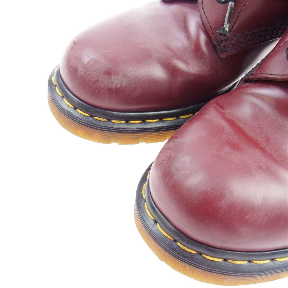 Dr.Martens ドクターマーチン 8ホール レースアップ ブーツ ワインレッド系 UK9【中古】
