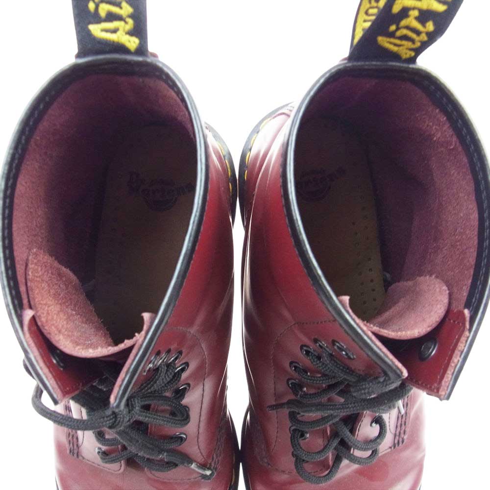Dr.Martens ドクターマーチン 8ホール レースアップ ブーツ ワインレッド系 UK9【中古】