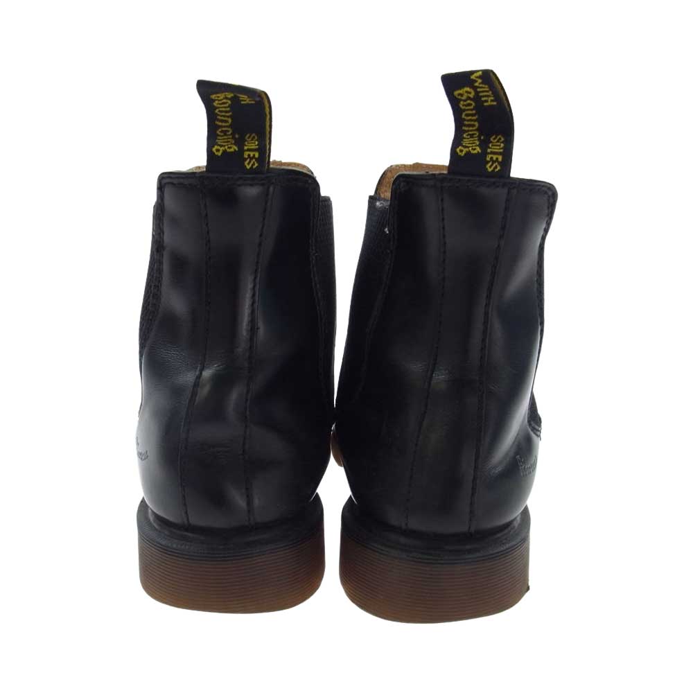 Dr.Martens ドクターマーチン サイドゴア レザー ブーツ ブラック系 UK8【中古】