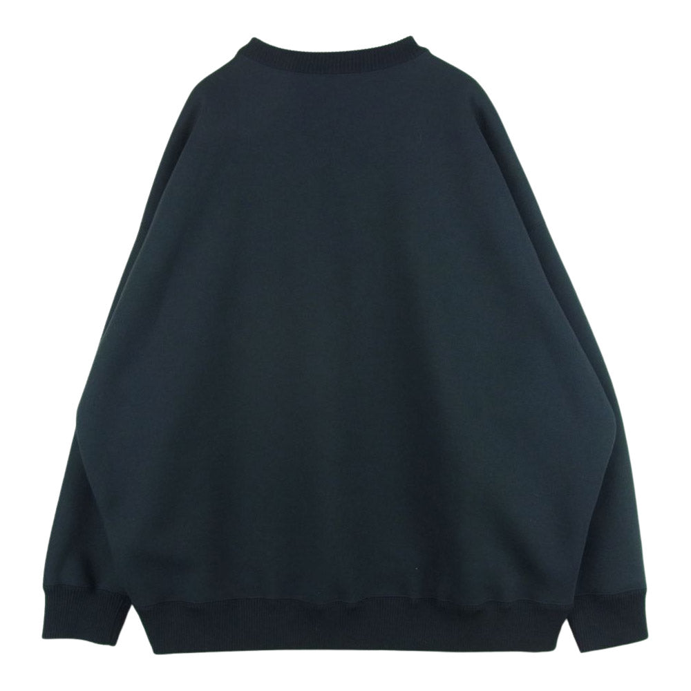ゴールド GL68802 ESTEL SMOOTH CREW NECK スウェット トレーナー 日本製 ブラック系 ダークグレーに近い黒 M【中古】